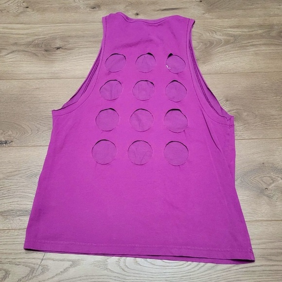 Adidas Magenta Tank with Multicolor Logo - Picture 2 of 4